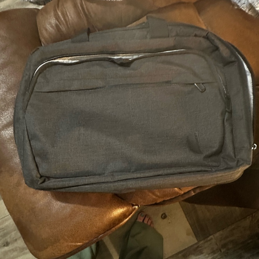 Stylish Gray laptop bag BAGSMART